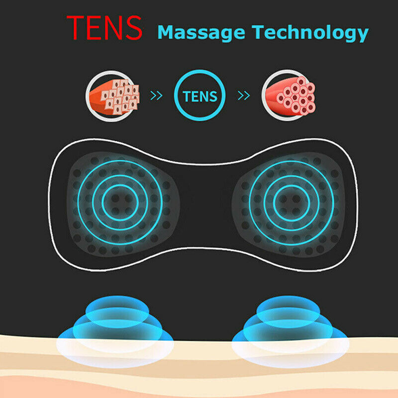 Portable Mini Electric Neck Back Body Massager Cervical Massage Stimulator Pain Relief Massage Patch With USB Charging Cable - Image 3
