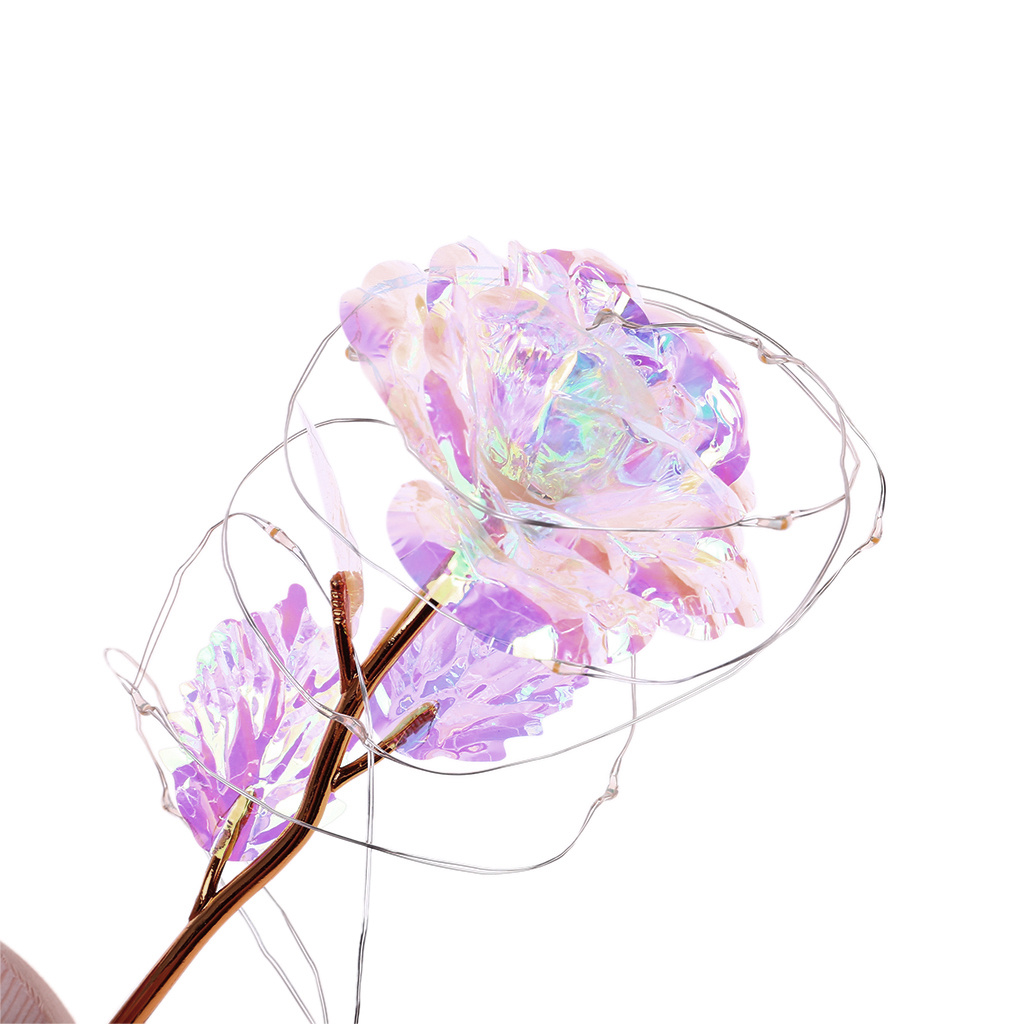 Enchanted Forever Rose Flower in Glass LED Light Christmas Decoration - Image 5