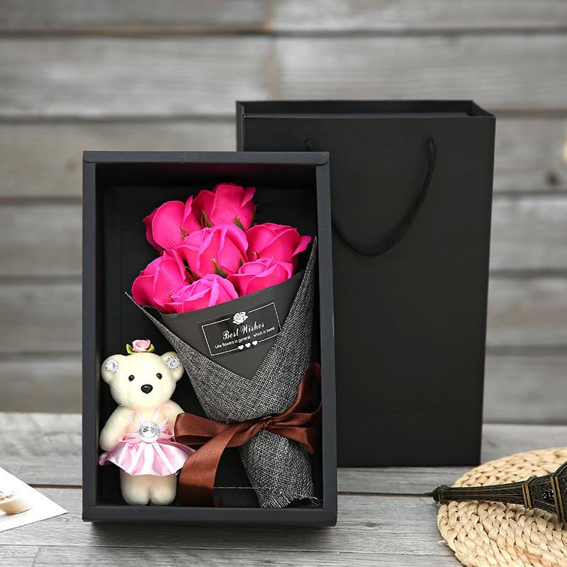 Tanabata Valentine's Day Girl Soap Flower Gift Box - Image 7