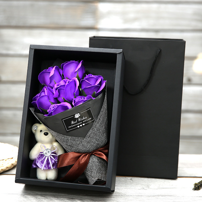 Tanabata Valentine's Day Girl Soap Flower Gift Box - Image 5