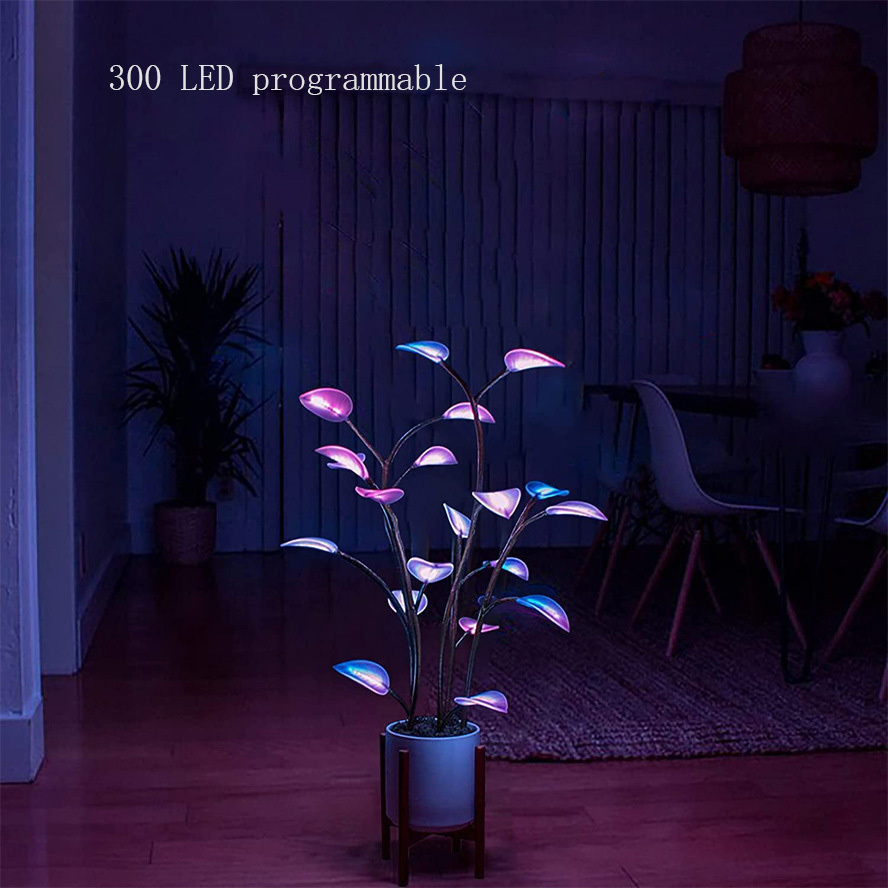 Plant Lamp LED Night Lights Artificial Houseplant Bonsai Plant Lamps LED Decor Plant For Home Decor Bedroom Plant Lights Decor - Image 3
