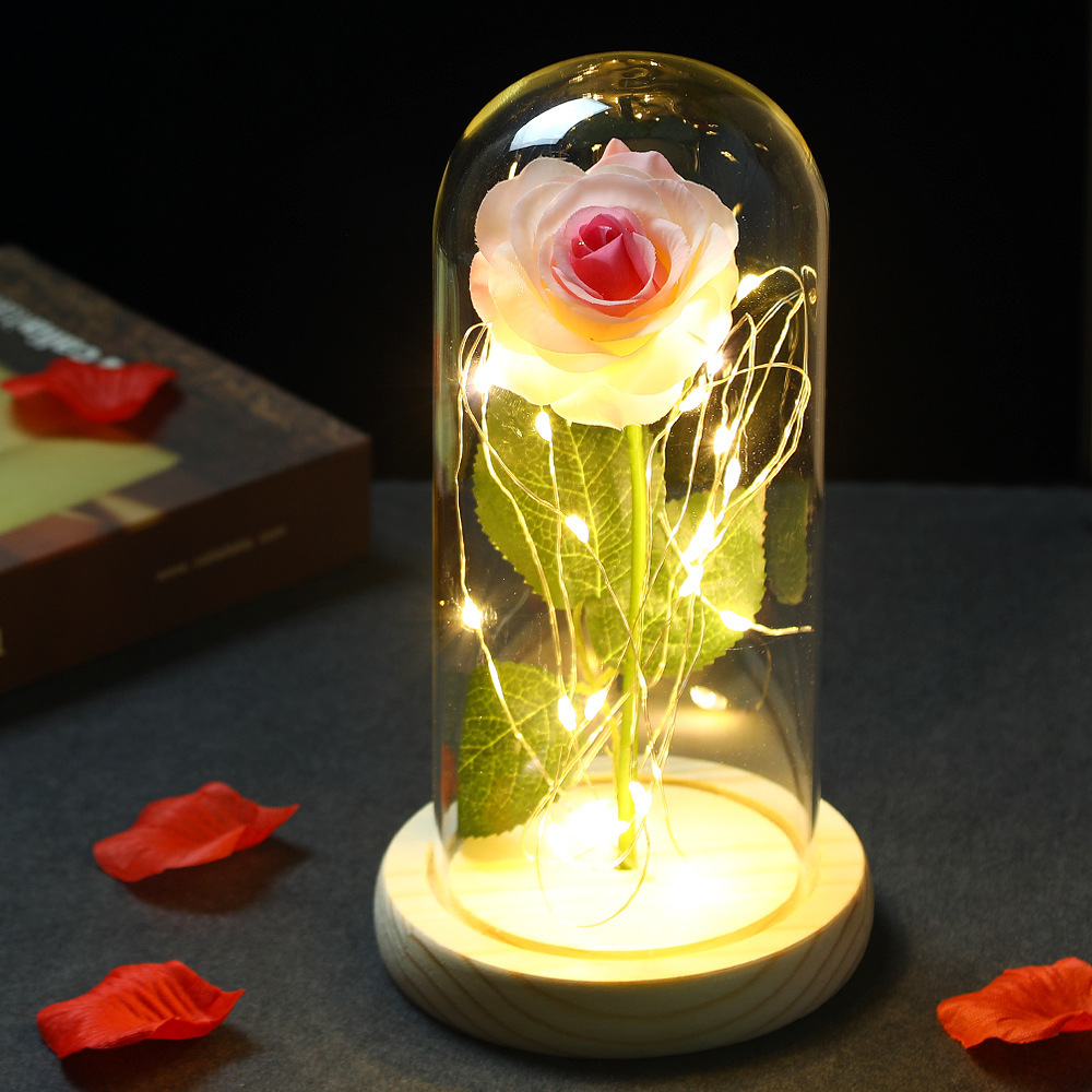 Glass Shade Rose Lamp - Image 6