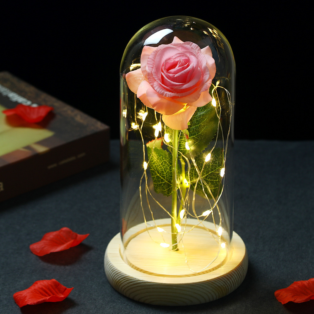 Glass Shade Rose Lamp - Image 5