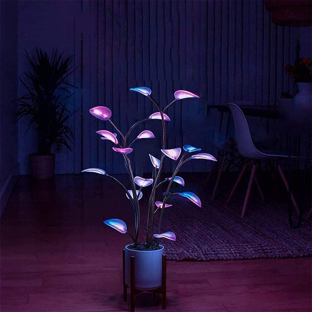 Plant Lamp LED Night Lights Artificial Houseplant Bonsai Plant Lamps LED Decor Plant For Home Decor Bedroom Plant Lights Decor - Image 8