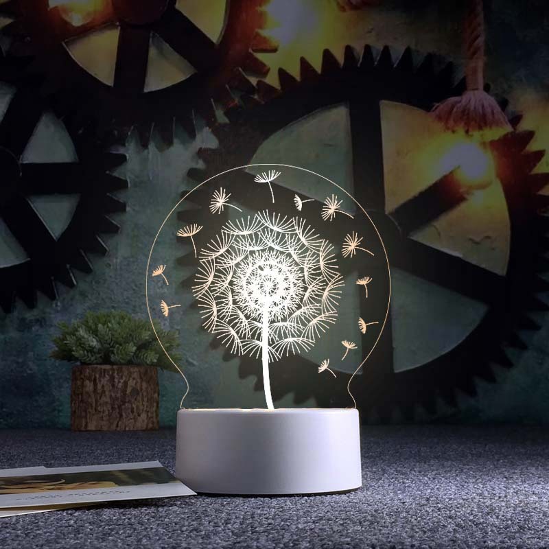 3d Night Light Acrylic Usb Table Lamp - Image 3