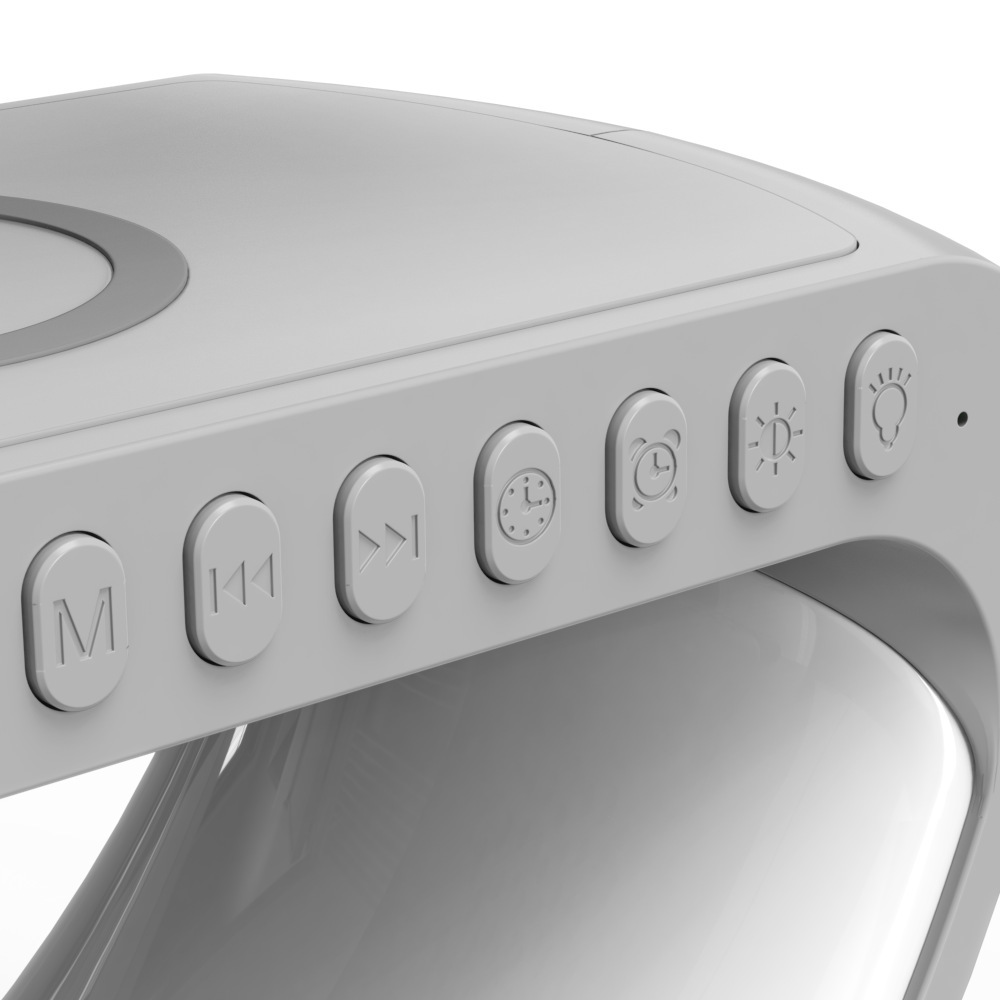2023 New Intelligent G Shaped LED Lamp Bluetooth Speake Wireless Charger Atmosphere Lamp App Control For Bedroom Home Decor - Image 6