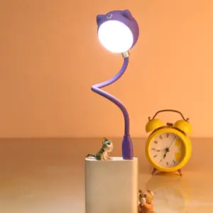Cute Cat LED Lamp with Bluetooth Speaker – Silicone Night Light