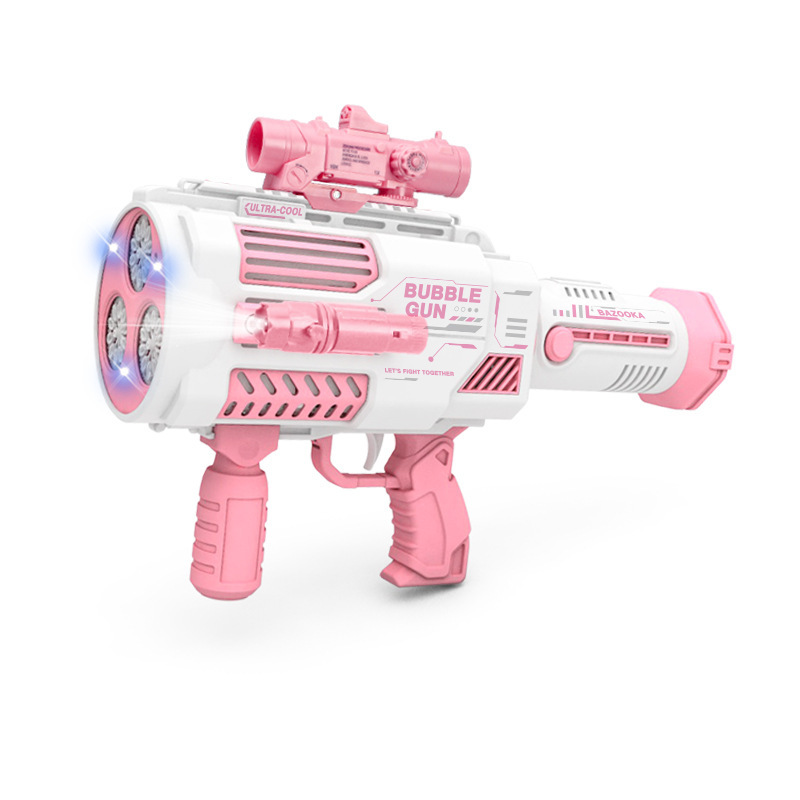 Bubbles Gun Kids Toy Rocket Soap Bubble Machine Guns Automatic Blower Portable Pomperos Toy For Children Gift - Image 7