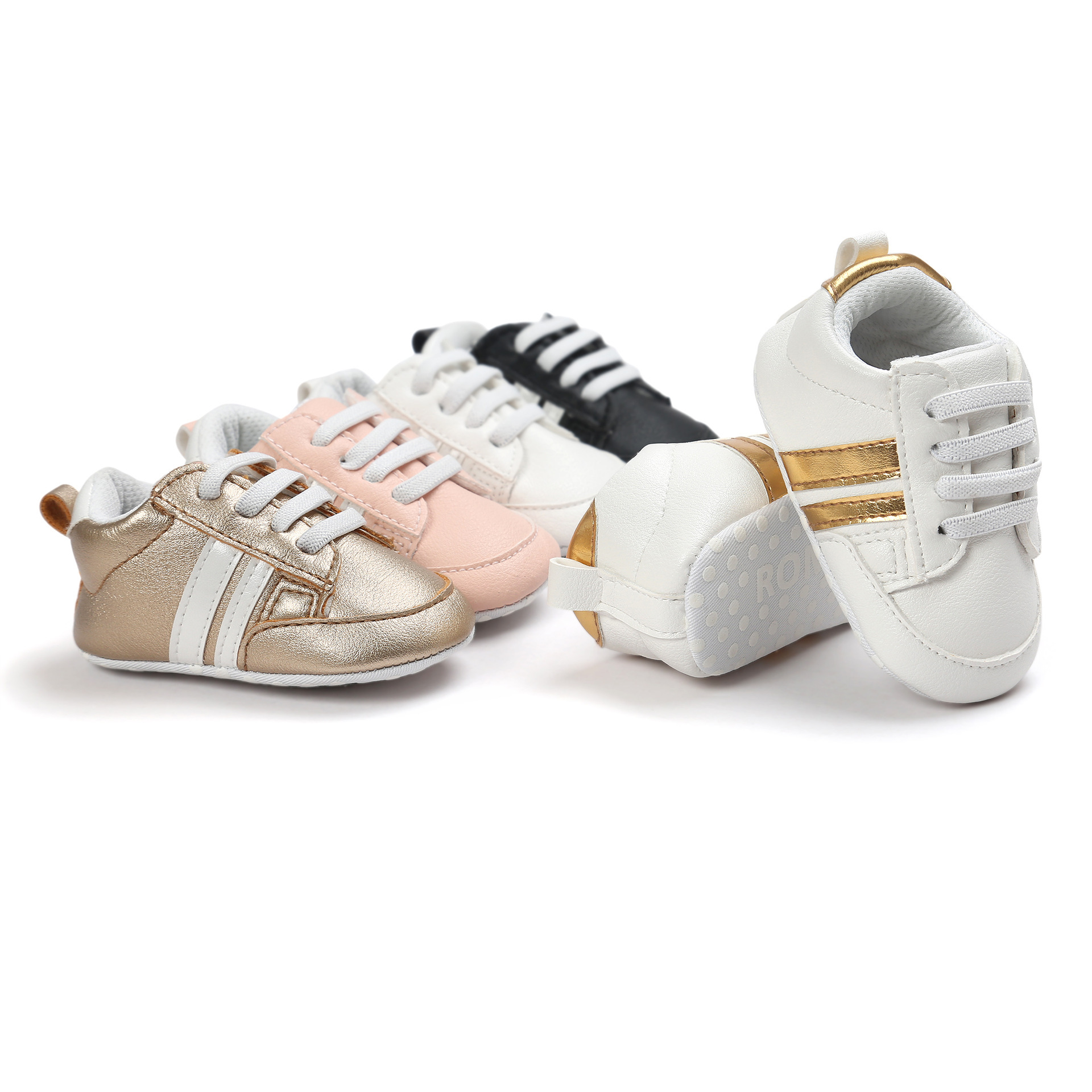 Baby Boy Girl Moccasins Shoes Infant PU Leather Non-slip Soft Newborn Sneakers - Image 4