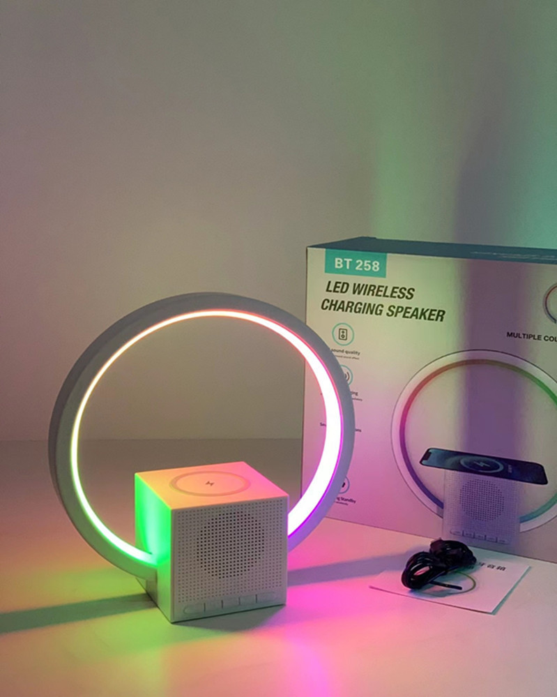 Smart Ambience Light Bluetooth Speaker Wireless Charger - Image 4