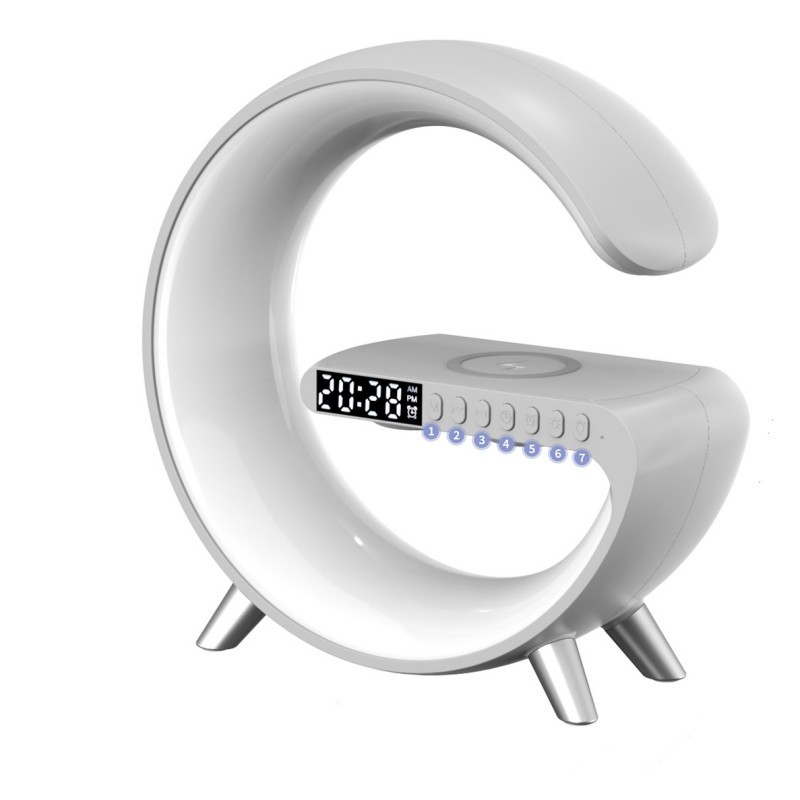2023 New Intelligent G Shaped LED Lamp Bluetooth Speake Wireless Charger Atmosphere Lamp App Control For Bedroom Home Decor - Image 9