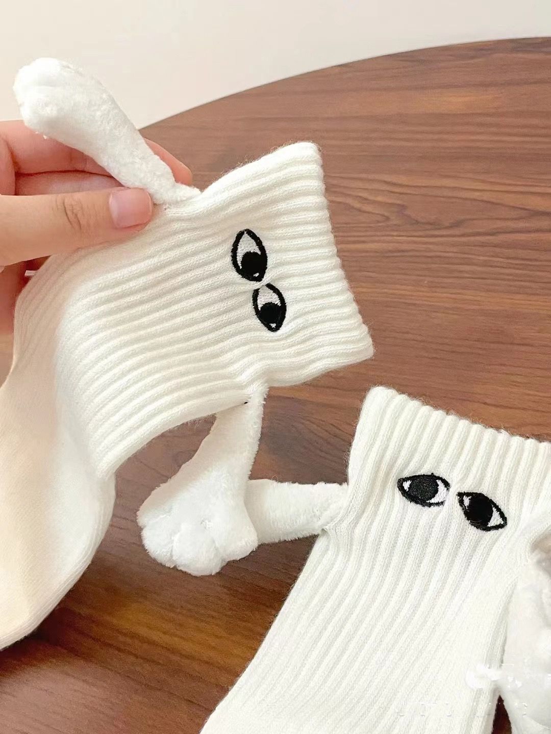 Magnetic Suction Hand In Hand Couple Socks Cartoon Lovely Breathable Comfortable Socks For Women Holding Hands Sock - Image 9