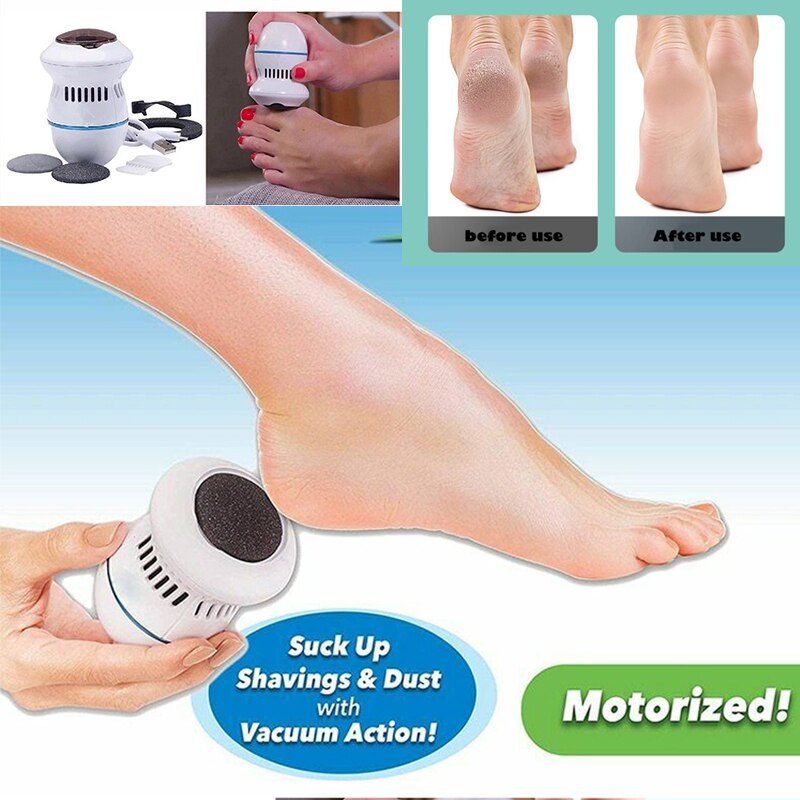 Electric Vacuum Foot Grinder File Machine Exfoliate Dead Skin Callus Remover Heel Removal Scraper Vacuums Grinding Head heel - Image 3