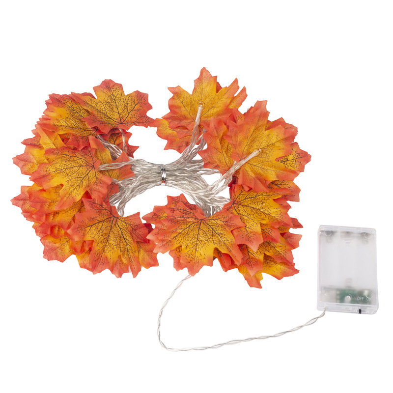 Lights Halloween Decorative String Lights LED Maple Leaf - Image 4