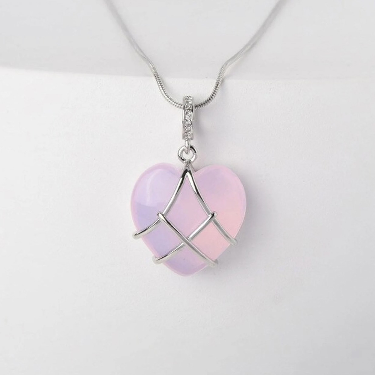 Fashion Moonstone Necklace For Cartoon Princess Love Girl Necklace Novelty Jewelry - Image 4