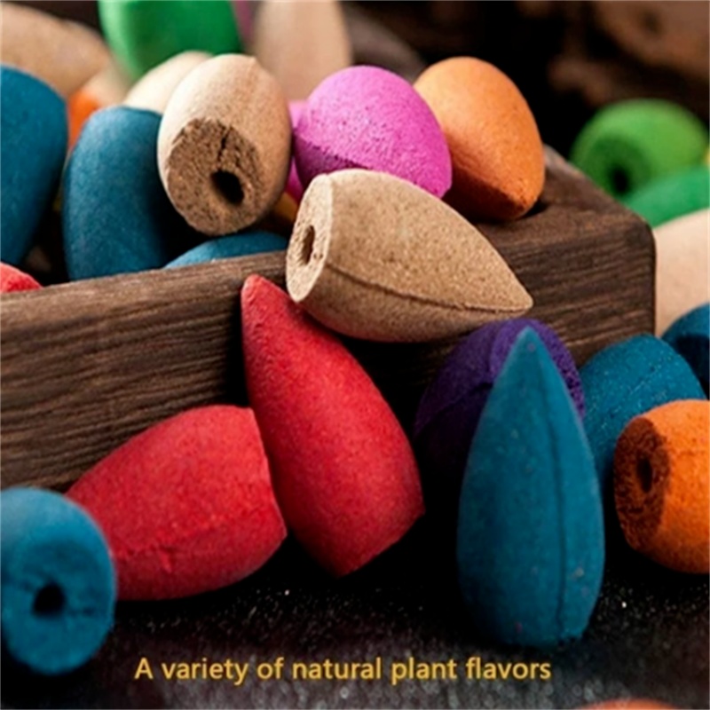 100Pcs Backflow Incense Cones Burner Heavy Smoke Waterfall Buddhism Smoke Cones - Image 10