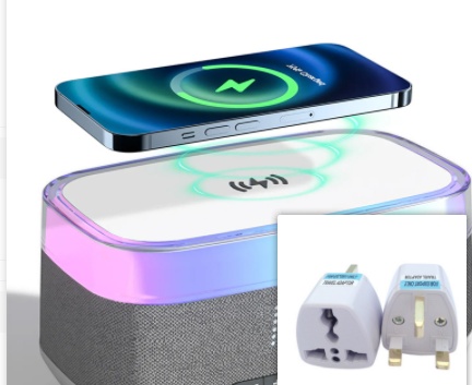 Intelligent Multifunctional Alarm Clock Bluetooth Speaker Wireless Charger Fast Charge Clock Atmosphere Night Light Home Decor - Image 8