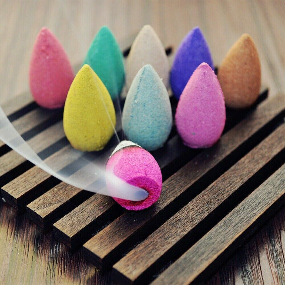 100Pcs Backflow Incense Cones Burner Heavy Smoke Waterfall Buddhism Smoke Cones - Image 6