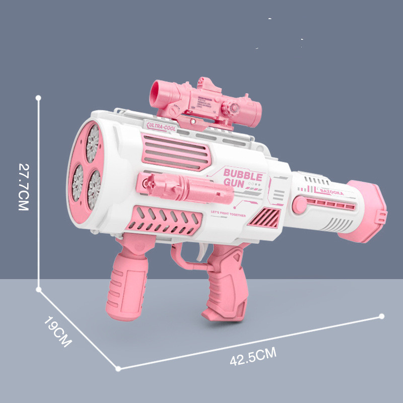 Bubbles Gun Kids Toy Rocket Soap Bubble Machine Guns Automatic Blower Portable Pomperos Toy For Children Gift - Image 3