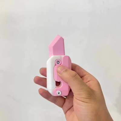 3D Printing Gravity Cub Jumping Small Radish Knife Mini Model Student Prize Pendant Decompression Toy For Children Gift - Image 5