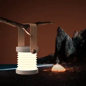 Foldable LED Lantern & Reading Lamp – Touch Dimmable, Rechargeable