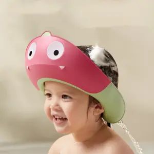 Silicone Kids’ Shampoo Cap with Ear Guards – Ages 1–3
