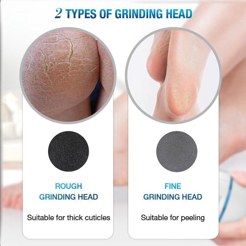 Electric Vacuum Foot Grinder File Machine Exfoliate Dead Skin Callus Remover Heel Removal Scraper Vacuums Grinding Head heel - Image 4