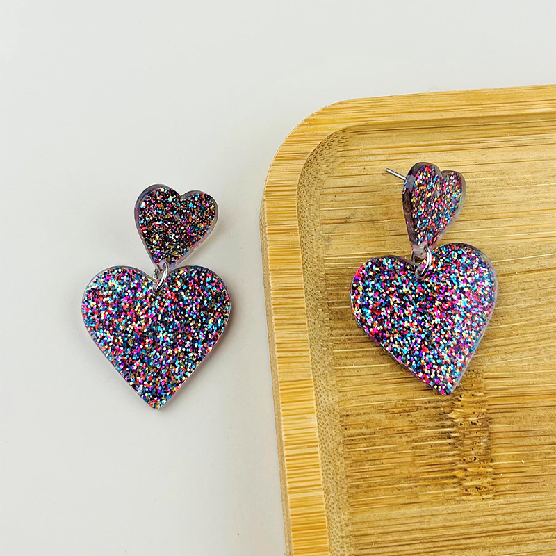 Acrylic Love Earrings Women Valentine's Day Personalized Jewelry - Image 8