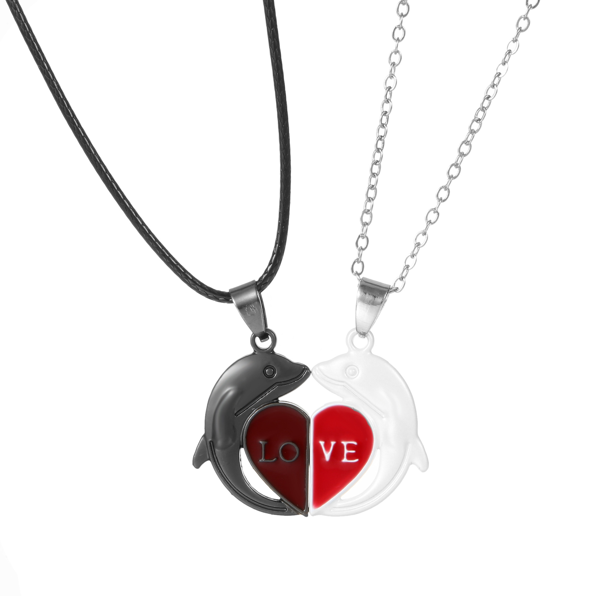 LOVE LOVE LOVE Couple Necklace Magnet Attract Men And Women - Image 6