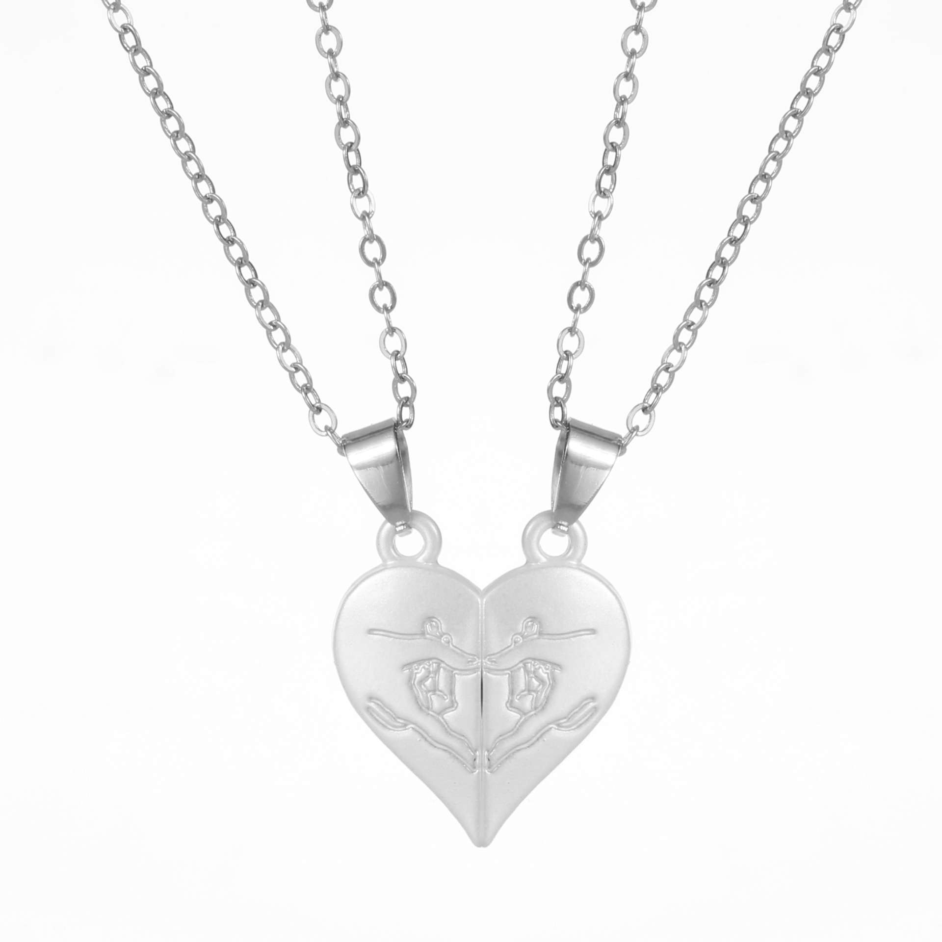 LOVE LOVE LOVE Couple Necklace Magnet Attract Men And Women - Image 5