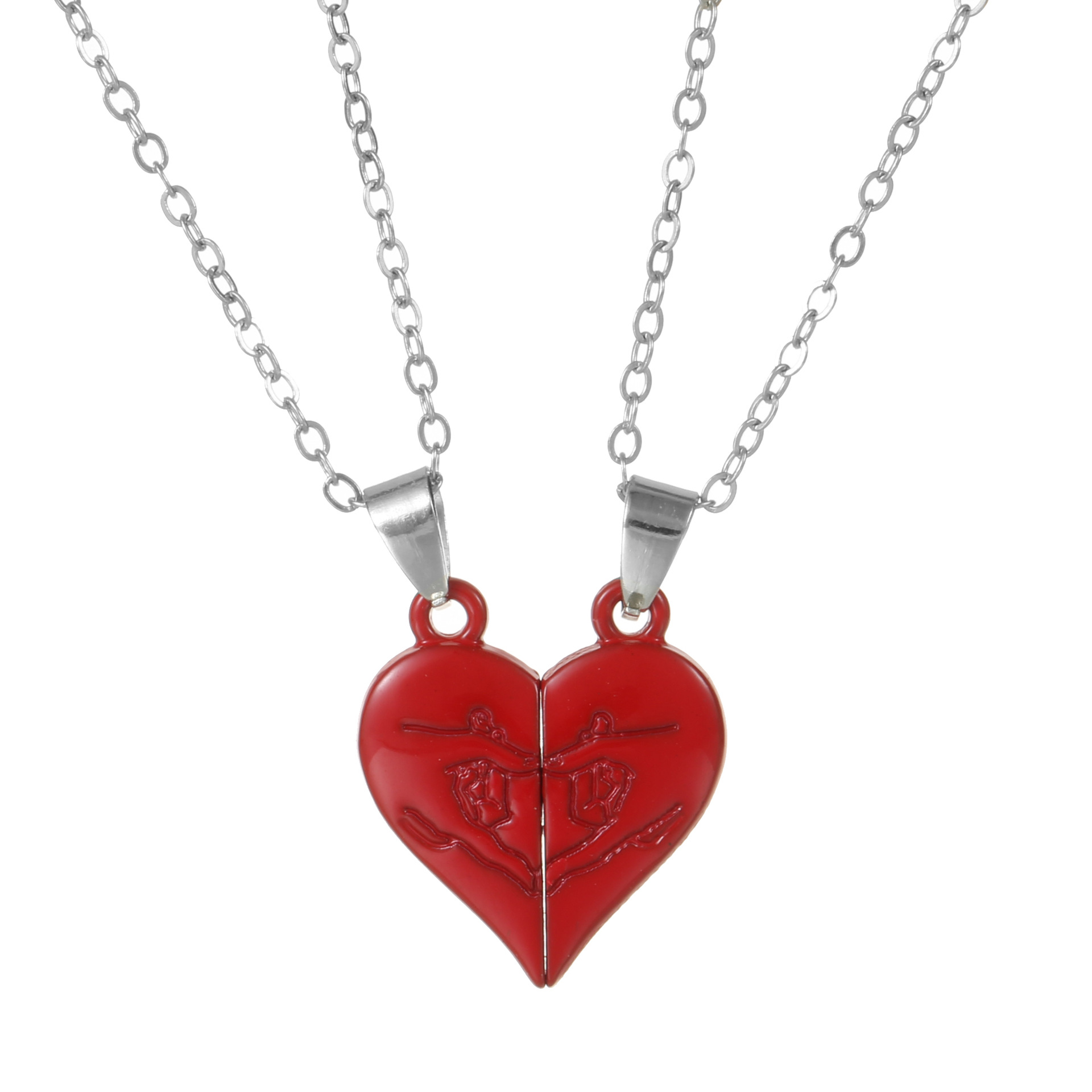 LOVE LOVE LOVE Couple Necklace Magnet Attract Men And Women - Image 4