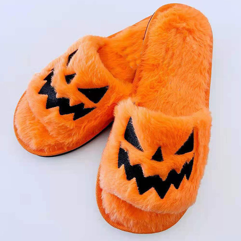 Halloween Shoes Winter Cute Warm Home Slippers Women - Image 5