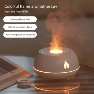 Flame Aroma Diffuser – 7 Color Lights, 130 ml, USB