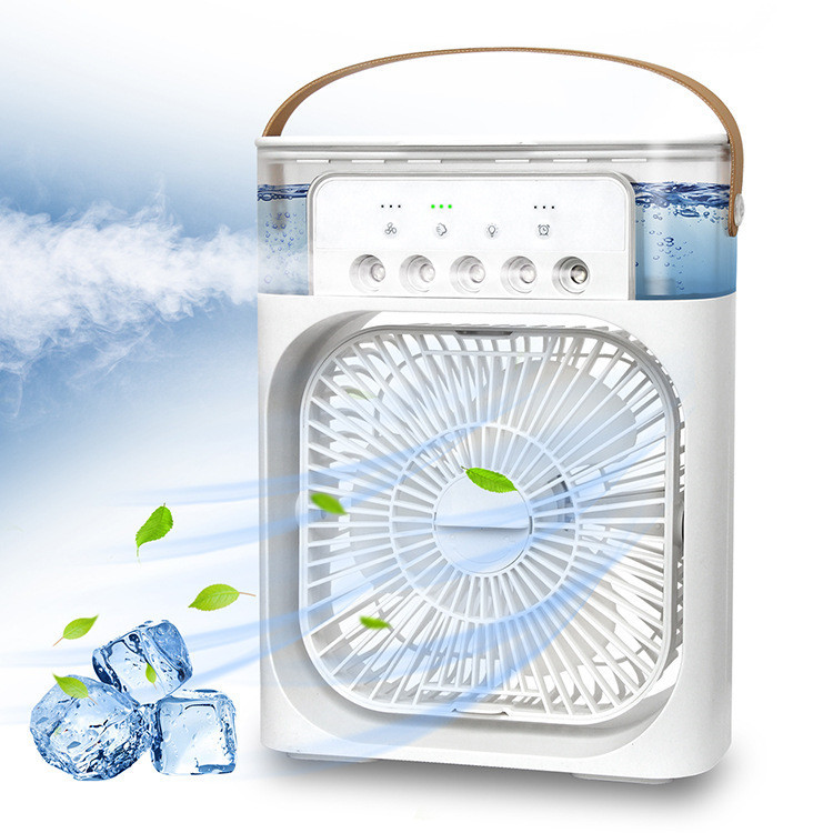 3 In 1 Air Humidifier Cooling USB Fan LED Night Light Water Mist Fun Humidification Fan Spray Electric Fan - Image 8