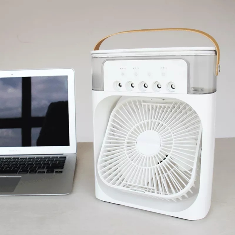 3 In 1 Air Humidifier Cooling USB Fan LED Night Light Water Mist Fun Humidification Fan Spray Electric Fan - Image 6