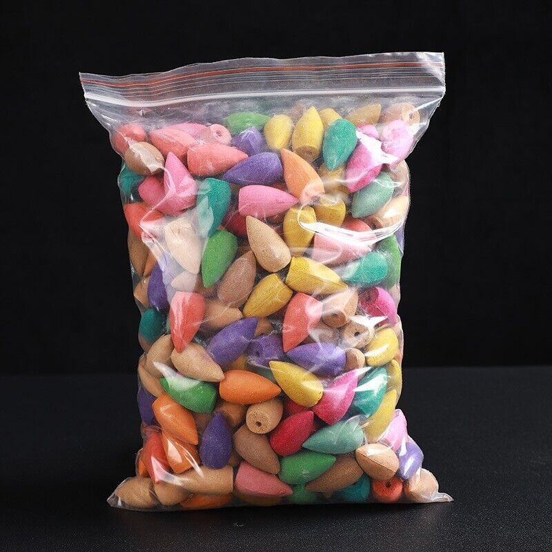 100Pcs Backflow Incense Cones Burner Heavy Smoke Waterfall Buddhism Smoke Cones - Image 8