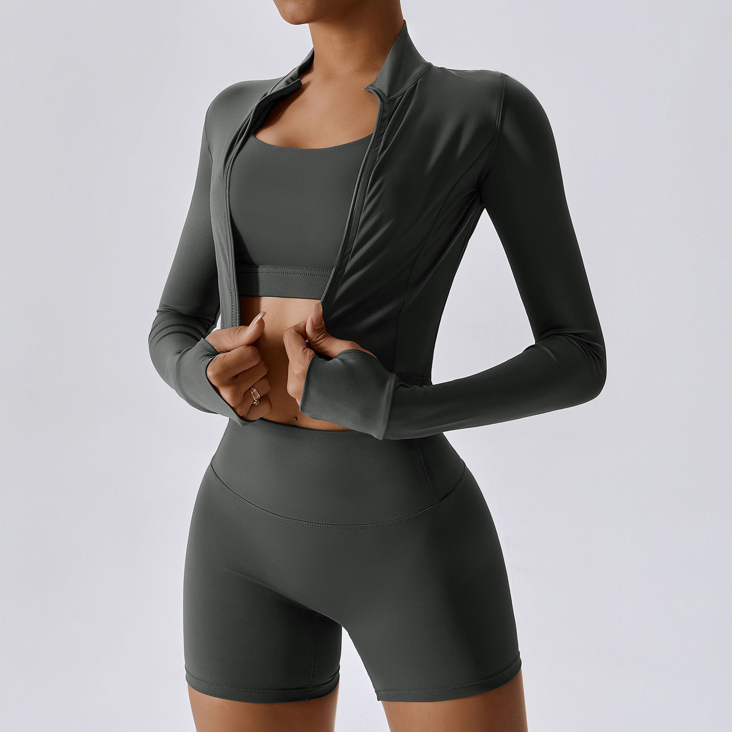 Outdoor Sports Skinny Yoga Clothes Suit Nude Feel - Image 5