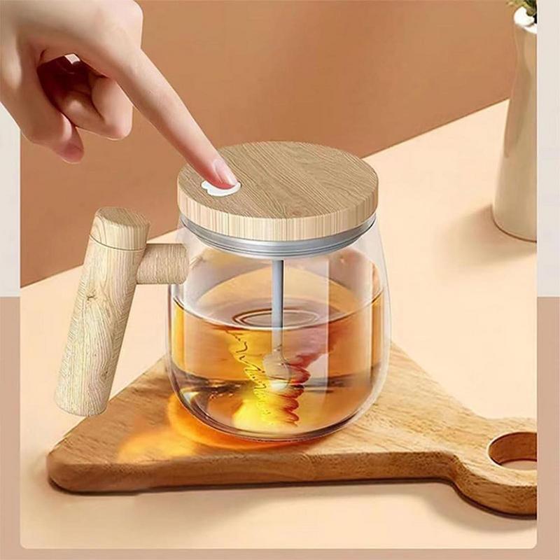 400ML Self Stirring Coffee Mug Electric Mixing Glass Coffee CupHigh Speed Fast Automatic Coffee Cup For Gyms Dining Room Kitchen Gadgets - Image 7