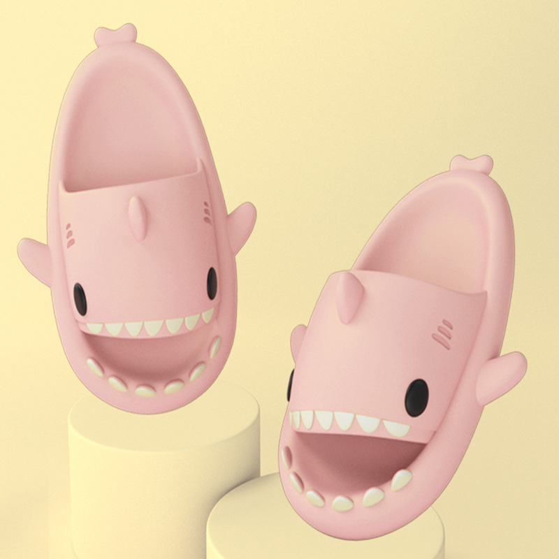 Adult's Slippers Indoor Outdoor Funny Shark Cartoon – view 8