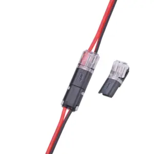 Clear H-Type Quick Wire Connectors – No Stripping, 22–20 AWG