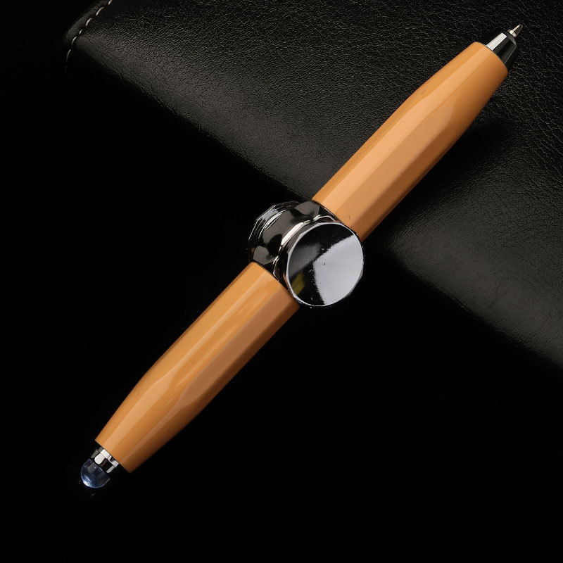 Creative Multi-Function LED Pen Spinning Decompression Gyro Metal Ballpoint Pen Fashion Office School Supplies Writing Pens –