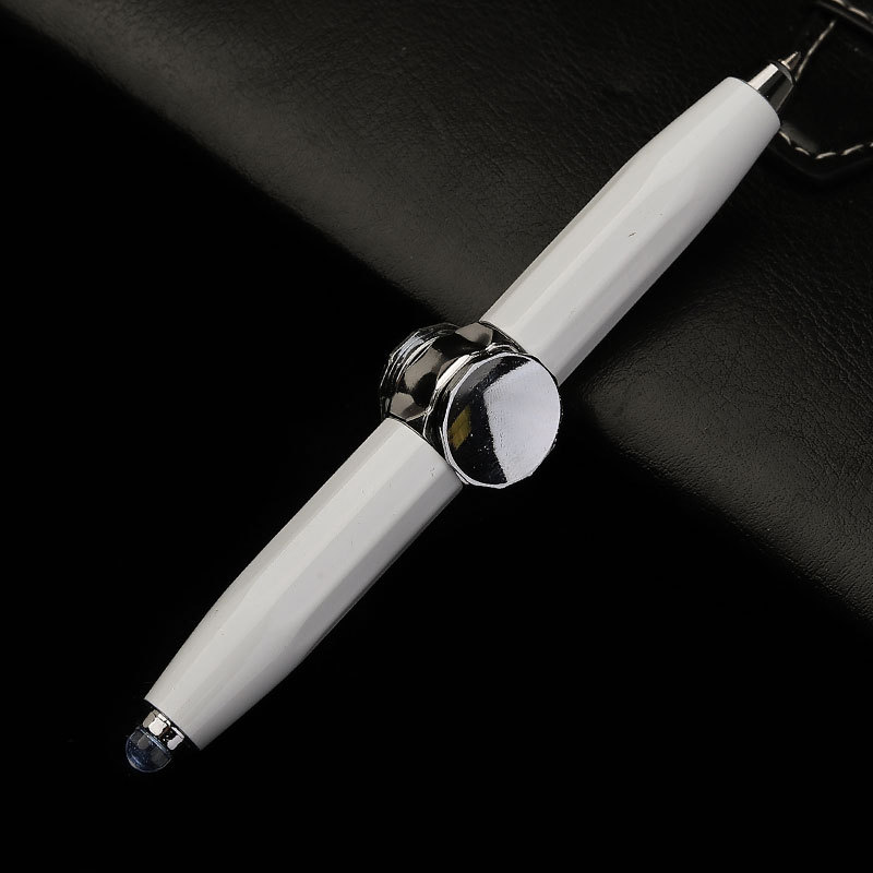 Creative Multi-Function LED Pen Spinning Decompression Gyro Metal Ballpoint Pen Fashion Office School Supplies Writing Pens –