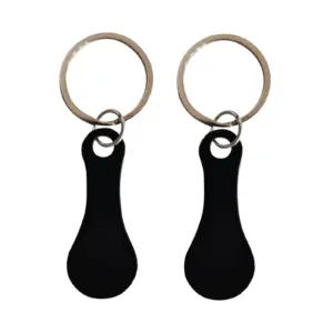 Shopping Cart Token Key Ring – Metal, 2-Pack