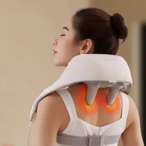 Cordless Neck & Shoulder Massager – Kneading Clip, Heat