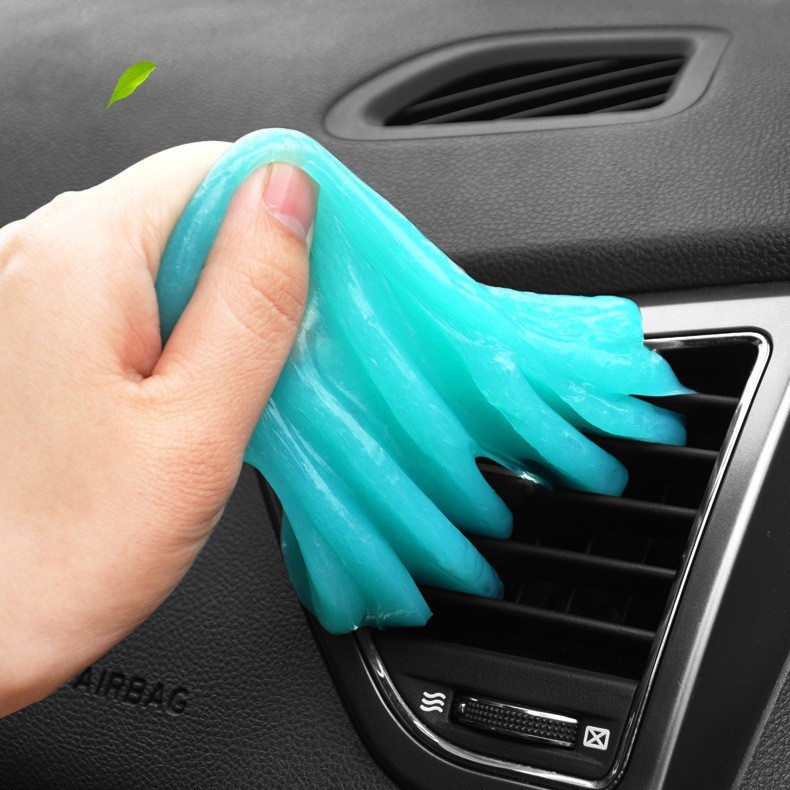 Car Cleaning Gel Universal Detailing Kit Automotive Dust Car Crevice Cleaner Slime Auto Air Vent Interior Detail Removal for Car Putty Cleaning Keyboard Cleaner Car Accessories Blue