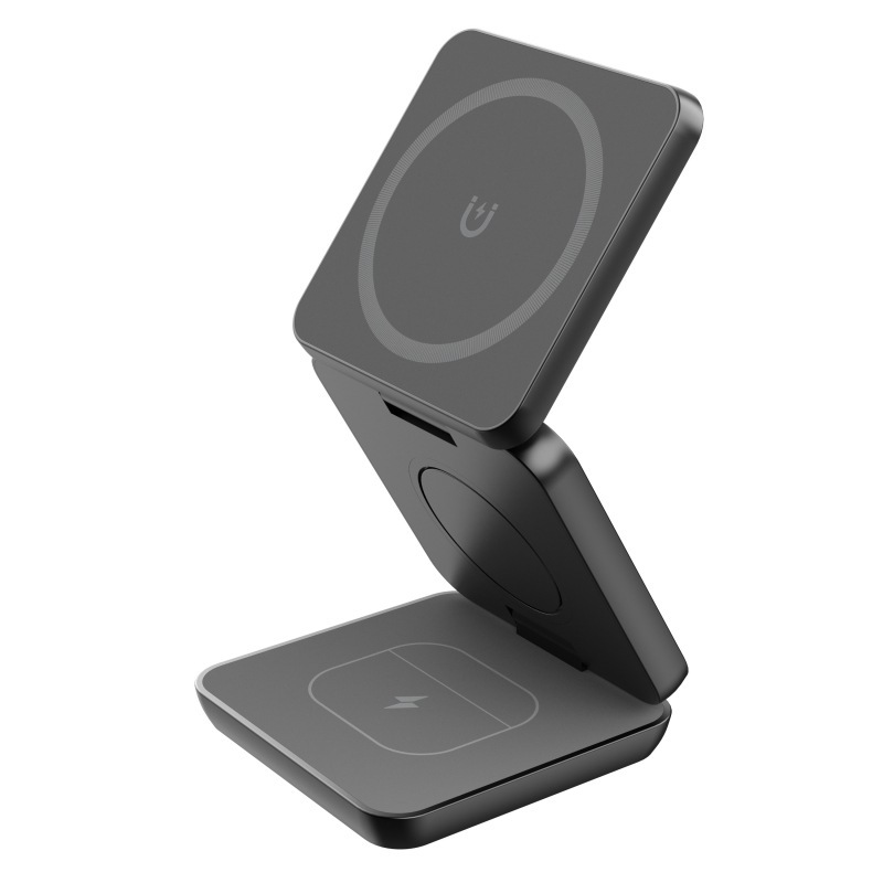 Foldable Magnetic Wireless Charger Stand – 15W Fast Charging
