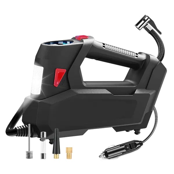 Cordless Tire Inflator – 120 PSI Portable Air Pump with LED – view 2