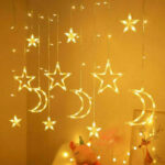 Star Curtain Lights for Windows – LED Christmas Fairy Lights