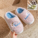 Fuzzy Cloud House Slippers – Thick-Sole Plush Slippers for Women & Men