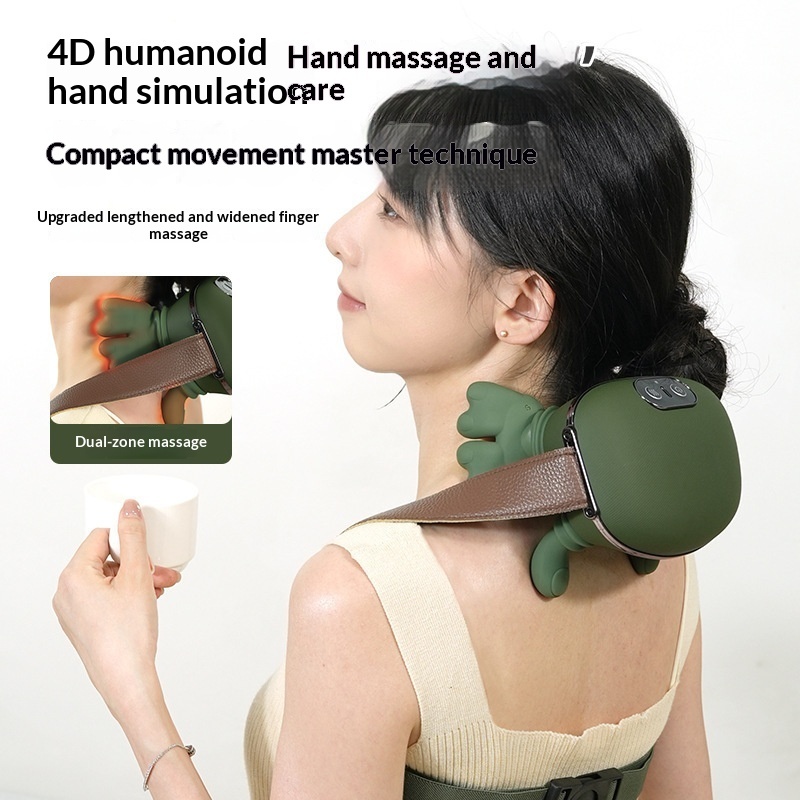 Neck & Shoulder Massager – Rechargeable Kneading, 3 Speeds